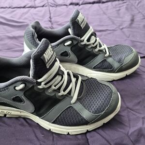 Nike Kid's Black and Gray Athletic Shoes